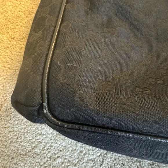 Gucci GG Canvas Diaper Bag Black